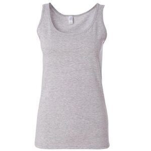 Gildan Ladies Soft Style Tank Top Vest / Sport Grey (RS)